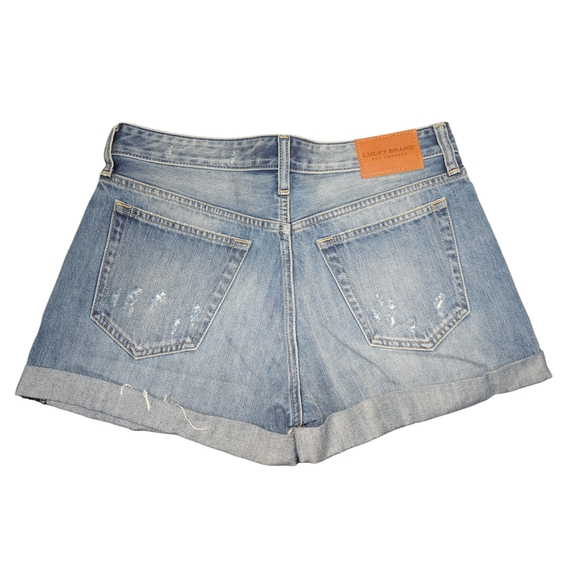 Lucky Brand Distressed Blue Jean Shorts - Picture 2 of 6